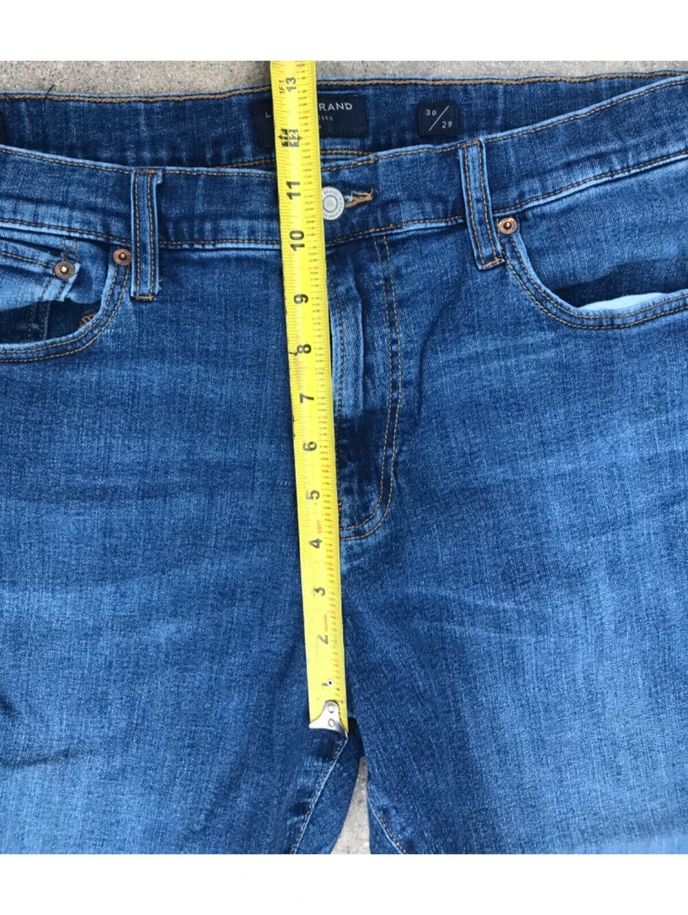 Lucky Brand 410 Athletic Slim Jeans Mens 38x29 Medium Wash Denim Casual Stretch
